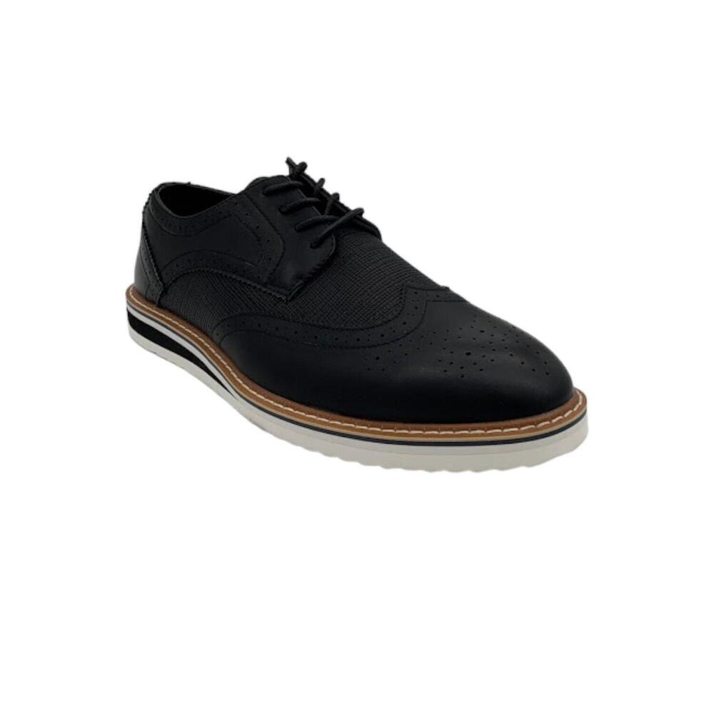 Vance Co. Men's Vance Co. Warrick Wingtip Derby Black - Medium